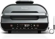 Ninja Foodi Smart XL Grill & Air Fryer, Multi-Functional Includes Cooking Pot & Crisper Basket, AG551ANZ, Stainless Steel & Black
