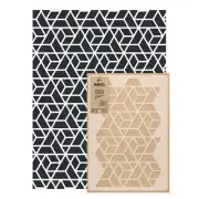 GEOMETRIC reusable PLASTIC Wall STENCIL Template 25.6"x37.4" Allover TRIANGULAR