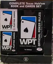 WORLD POKER TOUR COMPLETE WPT TEXAS HOLD'EM BOOK AND BEE CARDS SET NEW IN BOX