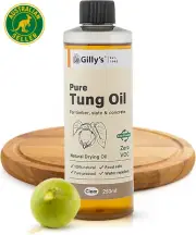 Gilly’S Pure Tung Oil 250Ml | Seals & Protects, Food Safe for Non-Toxic Applicat