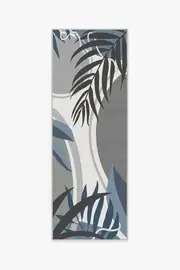 75' x 215' | Machine Washable Runner Rug | Kid & Pet Friendly | Indoor Rug | Tulum Ivory Blue Outdoor Rug | Ruggable