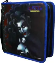 Ultra Pro Clout Fantasy Black Blue Pop-Up Chip Zippered Album Gaming Case NEW