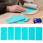 6x Polymer Clay Texture Embossing Tool Mold Stamp Pottery Sculpting Art Craft AU
