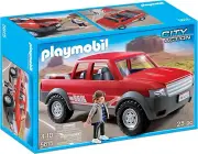 Playmobil 5615 Red Pick-Up Truck Big Wheels Off Road Flat Bed Hauler NEW SEALED