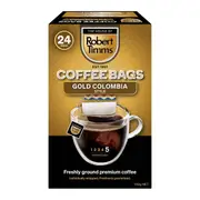 Robert Timms Coffee Bags Gold Colombia Style 24 pack