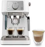 [De'Longhi] Manual Coffee Machine Stilosa EC260.CR, 15 Bar Pressure, Cappuccino System, Automatic Switch-Off, Compatible with ESE pods, 2 Level Tray, Capacity 1L Cream