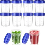 Armastuse 4oz Salad Dressing Container,10 Pcs Airtight Food Storage Container Set, Bpa-Free Pantry Organiser Plastic Food Containers With Lids For Cereal, Flour And Sugar