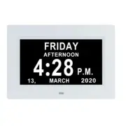 7 " Digital Clock Calendar with Date Day Reminder 12H 24H 2 Modes 1024x600