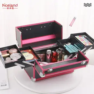 【樂天精選】NICELAND化妝箱手提大容量化妝品收納盒美甲美睫紋繡工具箱家用