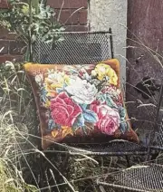 Vintage Kaffe Fassett Autumn Roses Needlepoint Kit - Anchor Wools