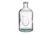 Ladelle Eco Recycled Rustico 1400ml Storage Glass Bottle Container w Lid Clear