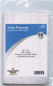 Design Works Gold Quality Aida 14 Count 20"X30"-Sparkle