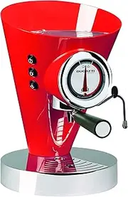 [BUGATTI] Diva Evolution, Espresso Coffee and Cappuccino Machine, for Ground Coffee and Pods, Non-Stop Steam Function, 15 bar, 950 W, Capacity 0.8 Liter, Elegant Design, Red color