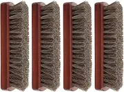 EXQUIMEUBLE Shoe Brush Set 4pcs Strong Bristles Brush for Shoe Polishing Boot Cleaning and Upholstery Detailing