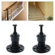 2pcs Stair Railing Bracket Handrail Wall Bracket Rail Support Bracket