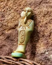 Rare Egyptian Ushabti Ancient Statue Vintage Antique With Hieroglyphs Handmade