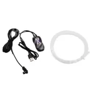 RGB LED Car Decorative Atmosphere Light Fiber Strip Sound Control Accessories