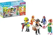 PLAYMOBIL My Figures 71402 City Life, 5 Toy Figures with Over 1000 Combination Options, for Replaying Various Occupations, Interactive Role Play, Toy for Children from 5 Years