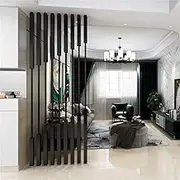 Living Room Privacy Screen, Freestanding Metal Room Divider/Trellis, Decorative Privacy Screen Column for Office Bedroom, 155-300cm Wall Partition Column(7pcs-E,175cm/69in/5.74ft)