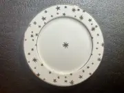 Sakura Galaxy White Salad Plates 24k Gold Stars Set of 4 Plates 8½" NEW in box