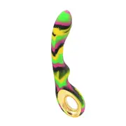 Colourful Camo Magic Curved G-Spot Vibrator Wand