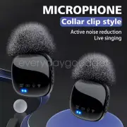 Wireless Lavalier Microphone For Phone Android iPhone ipad Vlog Live Stream Mic
