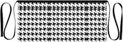 [Joitme] Scribble Houndstooth Black Cooking Apron for Men, Short Apron with Pockets, Waist Aprons for Women with Pockets, Scribble Houndstooth Black(1)