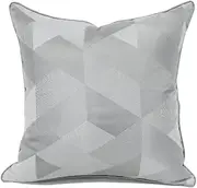 CVBFDB Cushion Cover Chinese Geometric Pattern Hotel Bed and Breakfast Living Room Bedroom Chair Pillow(45cm*45cm)