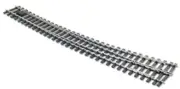 Peco SL-E787BH Curved Turnout Left Hand Electrofrog, Code 124 O Gauge