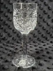 NEW Vintage Cordial Glass Yugoslavia 26% Lead Crystal Handcrafted with sticker