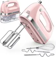 Hand Mixer Electric, 400W Food Mixer 5 Speeds Handheld Blender, 5 Stainless Stee