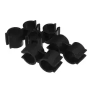 4 Pcs Dustpan Broom Connecting Buckle Clip Pipe Double Port Clamps