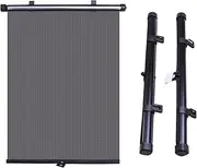Car Sun Shade Screen Retractable Car Window Roller Blind Automotive Window Roller Blinds Blocks Heat and UV Rays Car Sun Visor
