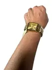 VTG Citizen Water Resist Quartz Watch Gold-Tone Day & Date with Jewel New W/ Tag