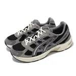 ASICS 休閒鞋 GEL-1130 男鞋 黑 灰 皮革 拼接 緩震 亞瑟膠 復古 亞瑟士 1201A255004