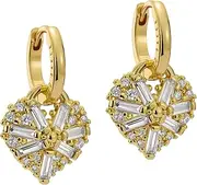 Ted Baker London Cherise Crystal Cluster Heart Huggie Drop Earrings for Women