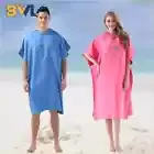 Quick-drying Changing Robe Quick Dry Bathrobe Hooded Absorbent Bath Towel