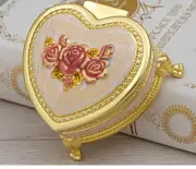 GOLD TIN ALLOY PINK HEART MUSIC BOX : BOHEMIAN RHAPSODY