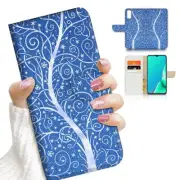 ( For Vivo Y22s ) Wallet Flip Case Cover AJ23810 Abstract Tree
