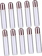 Healeved 10pcs Refillable Glass Roller Bottles Perfume Dispenser for Essential Oils UV Protection Leak Design Travel Friendly for Aromatherapy