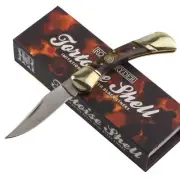 Rough Ryder Imitation Tortoise Lockback Folding Pocket Knife RR2444