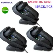 1-3PCS Datalogic GM4500-BK-433K1 Cordless 2D Barcode Scanner USB Cable Cradle