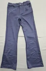 Girls' School Uniform Pants Stretch Twill Blue Chino Pants: Skinny, Bootleg 12