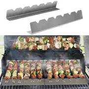 4pcs/set Skewer Rack Heavy Duty Bbq Tools Picnic Barbecue Shish Kabob Support