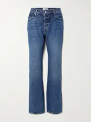 [FRAME] FRAME - The Staple Mid-rise Straight-leg Jeans - Mid denim - 27 27 Blue