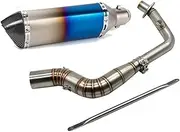 Exhaust System For Vespa Sprint Primavera 150 125 iGet Motorcycle Full Exhaust Systems Exhaust Pipe 51mm Front Link Pipe Esacpe Muffler (Color : Tyep-I)