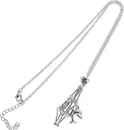 [LIGHTAOTAO] Metal Crystal Holder Necklace with Adjustable Chain Unique Weaving Technique Versatile Metal Mesh Pendant for Natural Stones Elegant Accessory for Personal Style and Display