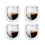 Baccarat Barista Cafe Double Wall Espresso Glass Set of 4 90ml