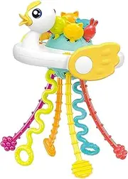 Pull String Toys for Baby | Funny Toddler Travel Toy Pull String Game,Colorful Pulling Rope Educational Tool for Children Boys Girls