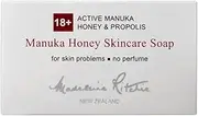 Madeleine Ritchie New Zealand 18+ Active Manuka Honey & Propolis Skincare Soap 125g / 4.4 oz For skin problems. Fragrance Free. Excellent for Eczema, Dermatitis, Psoriasis & Dry skin.